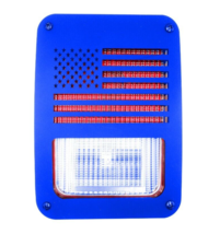 Jeep America flag Tail light covers /  fit 07-18 Wrangler / JK /blue - $17.62