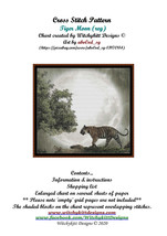 Tiger Moon ~~ Cross Stitch Pattern - $15.80