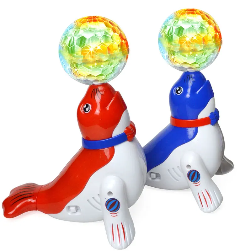 Children Stunt Electric Sea Lion Dancing Seal Robot Pet Cartoon Animal Light - £17.45 GBP