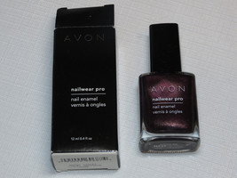 Avon Nail Wear Pro Enamel Night Violet 12 ml 0.4 fl oz nail polish mani ... - $10.29