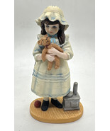 Jan Hagara &quot;Cristina&quot; 84-85 ed. Vintage Girl w/ Teddy Bear Figurine #16680 - $317.83 MXN