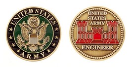 Army Engineer Branch 1.75&quot; Challenge Coin - £29.10 GBP