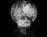 Faberge  Clear Crystal  Footed Rose Bowl Vase Measures 5.75&quot; H x 6&quot; W - $275.00