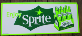 Sprite 24 Gauge Steel Sign Enjoy Sprite 36&quot; x 15&quot; 6 Pack Scratch &amp; end dented C - £33.84 GBP