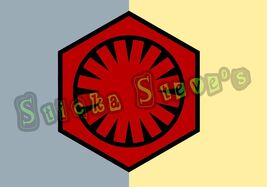 Star Wars Emblem of the First Order Cool Galactic Vinyl Sticker Decal - $5.89