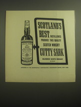 1959 Cutty Sark Scotch Ad - Scotland's best distilleries produce this quality  - $18.49