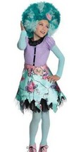 Girls Honey Swamp Monster High Dress, Tights, belt 3 Pc Halloween Costume-12/14 - £9.47 GBP