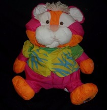 Vintage 1987 Fisher Price Puffalump Pink Tiger 8057 Stuffed Animal Plush Toy - £26.15 GBP