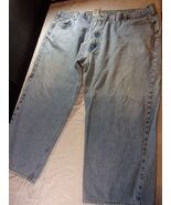 CARHARTT RN14806 LIGHT BLUE WASH STRAIGHT FIT JEANS PANTS 52X27 - $34.44