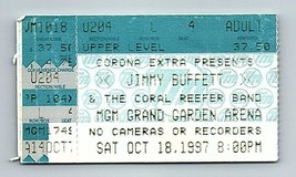 JIMMY Buffett Concert Ticket Stub Octobre 18 1997 Las Vegas Nevada - $39.55