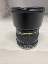 Opteka Manual Focus 85mm 1:1.8 Lens W/ Hood For NIKON F Mount - £101.27 GBP