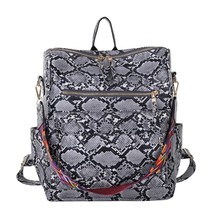 Fashion Women Backpack    Print Leather Backpa Retro Casual Portable Handheld La - $116.79