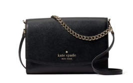New Kate Spade Carson Saffiano Leather Convertible Crossbody bag Black /... - $104.41