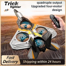 V17 RC Airplane Drone 2.4G Gravity Sensing Plane Glider EPP Foam Boy Toys Kids F - $38.64