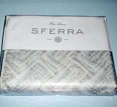 Sferra Mosaico Tin F/Queen Duvet Cover Cotton Sateen Print Italy New - £156.66 GBP