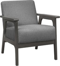 Lexicon Odis Fabric Accent Chair, 27.5&quot; W, Gray - £235.45 GBP