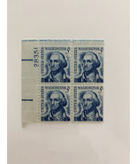 1966 5c Prominent Americans: George Washington Stamp Plate Block - £7.90 GBP