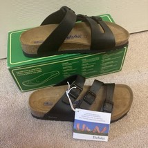 Betula Licensed by Birkenstock Women&#39;s SIZE 8 Leo Soft Sandals  Black BU... - $70.04