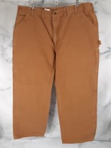 Carhartt 44x30 Dungaree Fit Carpenter Pants Men B11 BRN Heavy Canvas Mad... - $558.42 MXN