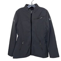 Spyder Womens Grey Transport Softshell Jacket Size Large Full Zip Outdoors - $40.00