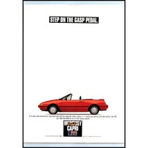 1991 Mercury Capri Convertible Sports Car Vintage Print Ad Gasp Pedal Wa... - £8.20 GBP