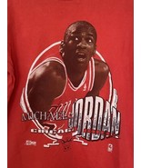 Vintage 1991 Michael Jordan Chicago Bulls NBA T-Shirt Single Stitch Red ... - £39.33 GBP