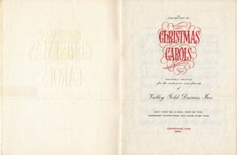 1955 Valley Gold Dairies Inc A Collection of Christmas Carols - £19.46 GBP