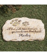 Pet Memorial Cemetery Stepping Stone PERSONALIZED Dog Cat Paw Print Grav... - £32.07 GBP