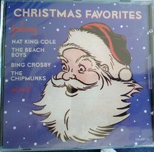 Christmas Favorites CD Nat King Cole Beach Boys Bing Crosby Chipmunks Le... - $220.51 MXN