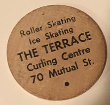 Vintage The Terrace Wooden Nickel Ice Skating Rink - £4.74 GBP