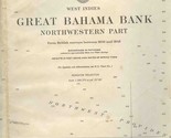  West Indies Great Bahama Bank Map Northwestern Part H O 26A Rev 9/24/1956  - £37.11 GBP