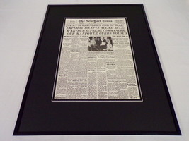 New York Times Aug 15 1945 Framed 16x20 Front Page Poster End of WWII Japan - $79.19