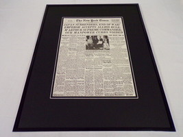 New York Times Aug 15 1945 Framed 16x20 Front Page Poster End of WWII Japan - £59.17 GBP