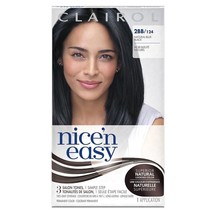 Clairol Nice &#39;n Easy, 2BB/124 Natural Blue Black, Permanent Hair Color, 1 Kit - £6.84 GBP