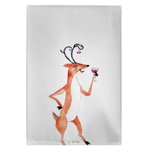 Betsy Drake Drunk Deer Guest Towel - £27.45 GBP
