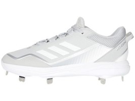 adidas Men&#39;s Icon 7 Baseball Shoe, White/Team Light Grey/Silver Metallic... - $68.23
