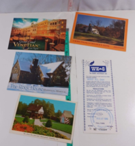 post cards lot of 4, vega, pa, missouri, and ticket see photos (303) - $5.94