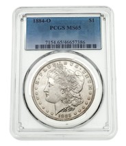 1884-O Silver Morgan Dollar Graded by PCGS as MS-65 - £197.82 GBP