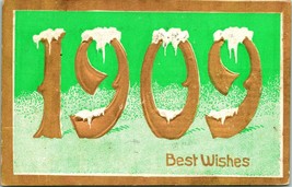 Vtg Postcard John Winsch A Happy New Year 1909 - Postcard Store Advertisement - £7.62 GBP