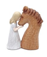 Horse Gifts Girl Embrace Horse Figurine Statue Home Decor Keepsake - €6,51 EUR