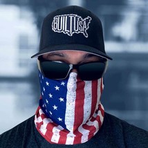 Pack of 10 American Flag Neck Gaiter, Protective Bandana Face Mask,USA Flag. - £11.73 GBP