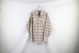 Vtg 70s Levis Mens Large Distressed Double Pocket Western Button Shirt Plaid USA - £35.57 GBP