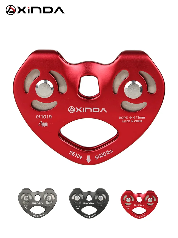 Sporting Xinda  Mountaineer Rock Climbing Pulley Outdoor Crossing Twin Wheels Pu - £58.35 GBP