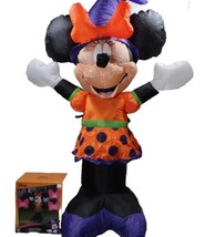 Minnie Mouse Halloween Dress 3.5 ft Airblown Inflatable Gemmy Disney Witch - £24.94 GBP