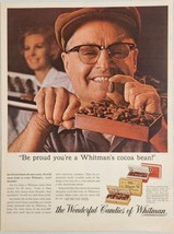 1965 Print Ad Whitman&#39;s Box Chocolates Flavorful Cocoa Bean Roaster  - £14.09 GBP