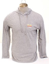 Caribbean Joe Gray Golden Sunsets Long Sleeve Hoodie Hooded T Shirt Men&#39;s M NWT - £39.50 GBP