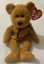 Super Rare Retired Ty Beanie Baby Fuzz Bear With Errors &amp; Tags Free Ship - £67.57 GBP