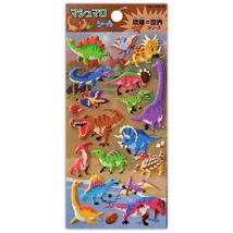 CUTE DINOSAUR STICKERS Puffy Sticker Sheet Craft Kids Scrapbook Animal NEW - $2.49