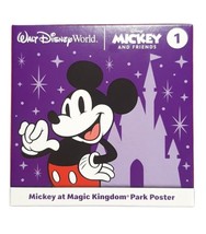 McDonald&#39;s Disney Mickey+Friends 2023 Collectible Toy #1 Magic Kingdom Poster - £5.49 GBP