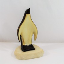 Dega PENGUIN Ceramic Sculpture Figurine on Marble Base Art Pottery Vtg MCM - £77.23 GBP